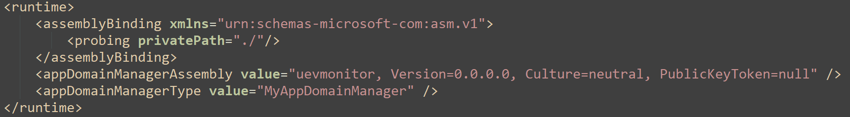 AppDomain Hijacking XML 설정