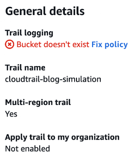 CloudTrail trail 삭제 알림