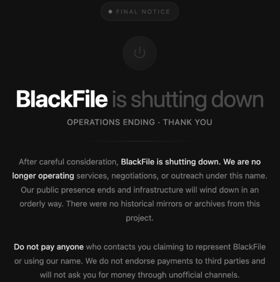 BlackFile 데이터 유출 사이트